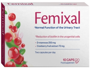 Femixal lék inkontinence a cystitida Česku